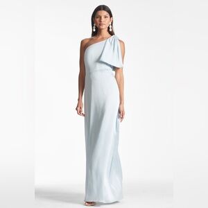 Sachin & Babi Chelsea one shoulder gown ice blue size 6 new with tags
